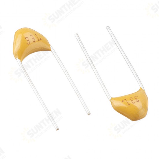 100pcs 330pF 5.08MM 331P 50V Multilayer Monolithic Ceramic Capacitor