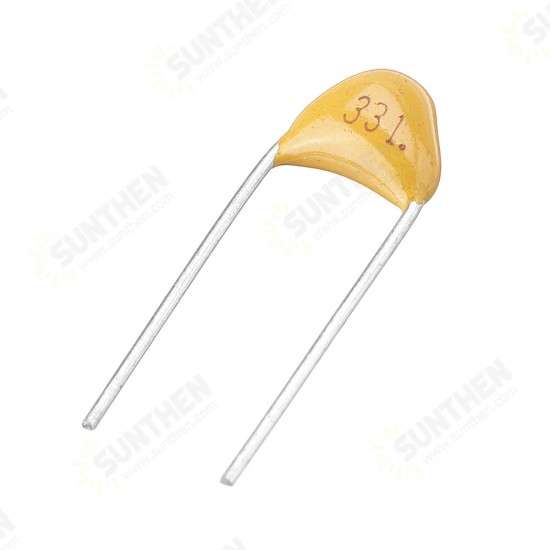 100pcs 330pF 5.08MM 331P 50V Multilayer Monolithic Ceramic Capacitor