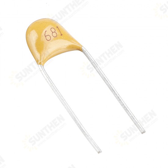 100pcs 680pF 5.08MM 681P 50V Multilayer Monolithic Ceramic Capacitor