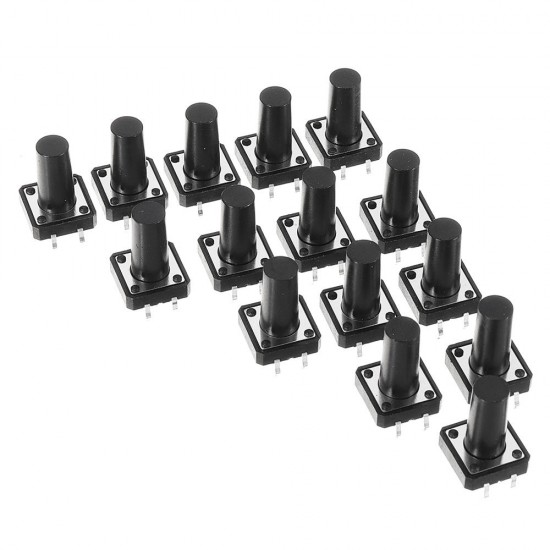 100pcs Momentary Tactile Push Button Switch 12x12x17mm
