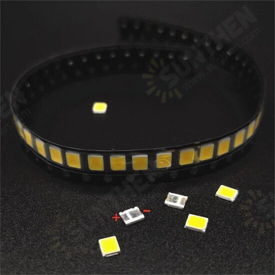 100pcs SMD LED 2835 Chips 1W 3V 6V 9V 18V 120-130LM White Warm Surface Mount PCB Light Emitting Diode Lamp