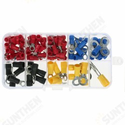 102Pcs Ring Terminal Crimp Connector with Plastic Box 102Pcs Ring Terminal Crimp Connector with Plastic Box