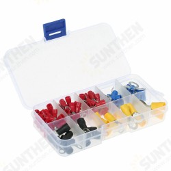 102Pcs Ring Terminal Crimp Connector with Plastic Box 102Pcs Ring Terminal Crimp Connector with Plastic Box