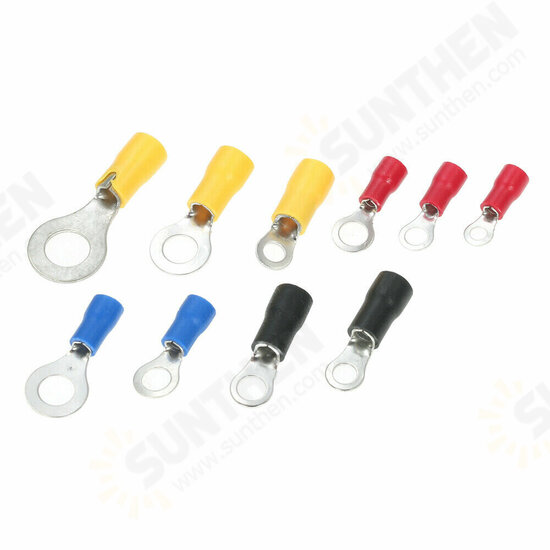 102Pcs Ring Terminal Crimp Connector with Plastic Box