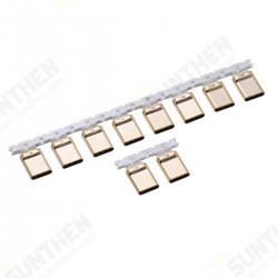 10PCS 3.1 TYPE-C Stretch Male Shell Full Gold-Plated 1U 24P Double-Sided Splint 0.9 Card Hook Foot L=10.65MM 10PCS 3.1 TYPE-C Stretch Male Shell Full Gold-Plated 1U 24P Double-Sided Splint 0.9 Card Hook Foot L=10.65MM