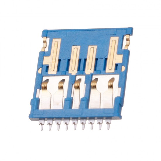 10PCS COB Connector USB 3.0 Male h1.05 Ultra-Thin 9Pin Isometric