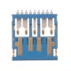 10PCS COB Connector USB 3.0 Male h1.05 Ultra-Thin 9Pin Isometric