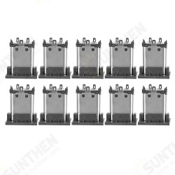 10PCS TYPE C Vertical Patch USB3.1 Male 180 Degrees 24p Double Row Patch Three-Pin Board Length 11.0mm 10PCS TYPE C Vertical Patch USB3.1 Male 180 Degrees 24p Double Row Patch Three-Pin Board Length 11.0mm