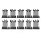 10PCS TYPE C Vertical Patch USB3.1 Male 180 Degrees 24p Double Row Patch Three-Pin Board Length 11.0mm