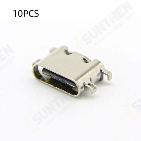 10PCS Type-C 16P USB 3.1 Fast Charging Female Socket Sink Plate 1.6 Wireless Charging Plug