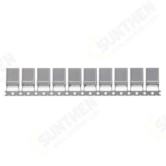 10PCS Type C 3.1 Splint Male 24p Splint 0.8 With Clamp Foot Riveting Shell Full Function
