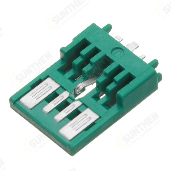 10PCS USB AM 3.0 Welding Plate Type High Current Male Short Body 17.0mm 5p Green Two-Piece Iron Shell High Current