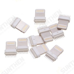 10PCS USB Apple 16pin Male Wide-Foot Round Rubber (7.3mm*1.5mm) Splint 0.8mm Square Head Integrated Plug 10PCS USB Apple 16pin Male Wide-Foot Round Rubber (7.3mm*1.5mm) Splint 0.8mm Square Head Integrated Plug