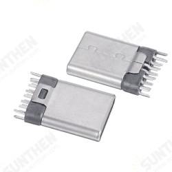 10PCS USB TYPE-C3.1 20pin Male Riveting Simple Version Black Glue Connector 10PCS USB TYPE-C3.1 20pin Male Riveting Simple Version Black Glue Connector