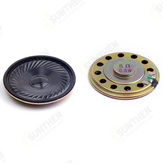 10PCS/lot 8 Ohm 0.5W Horn Speaker Diameter 40mm 4cm Mini Ultra-Thin Loudspeaker 8R 0.5W Loud Speaker Small Speakers