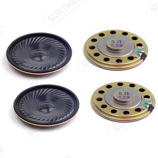 10PCS/lot 8 Ohm 0.5W Horn Speaker Diameter 40mm 4cm Mini Ultra-Thin Loudspeaker 8R 0.5W Loud Speaker Small Speakers