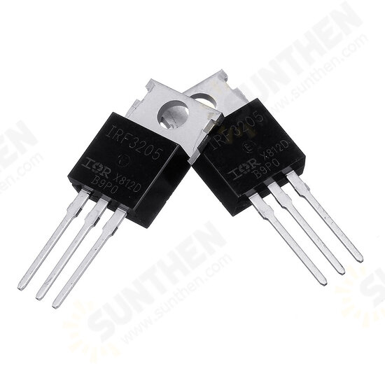 10Pcs IRF3205 IRF3205PBF MOSFET MOSFT 55V 98A 8mOhm 97.3nC TO-220 Transistor