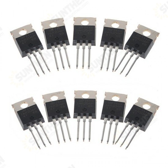 10Pcs IRFZ44N Transistor N-Channel International Rectifier Power Mosfet