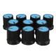 10Pcs Plastic For Rotary Taper Potentiometer Hole 6mm Knob 10Pcs Plastic For Rotary Taper Potentiometer Hole 6mm Knob