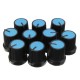 10Pcs Plastic For Rotary Taper Potentiometer Hole 6mm Knob 10Pcs Plastic For Rotary Taper Potentiometer Hole 6mm Knob