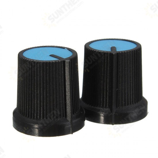 10Pcs Plastic For Rotary Taper Potentiometer Hole 6mm Knob