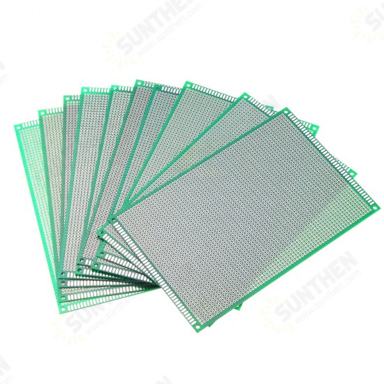 10pcs 12x18cm FR-4 2.54mm Single Side Prototype PCB Printed Circuit Board