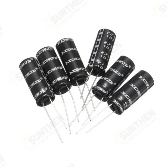 10pcs 2.7V 10F Cylindrical Ultra Super Farad Capacitor High Power Capacitance Supercap 10 x 26mm