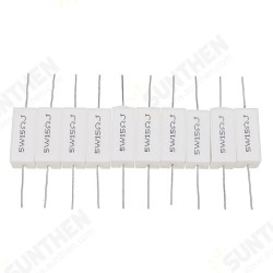 10pcs 5W 15 ohm 15R Ceramic Cement Resistor 10pcs 5W 15 ohm 15R Ceramic Cement Resistor