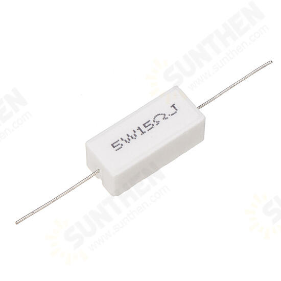 10pcs 5W 15 ohm 15R Ceramic Cement Resistor