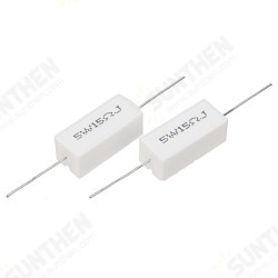10pcs 5W 15 ohm 15R Ceramic Cement Resistor 10pcs 5W 15 ohm 15R Ceramic Cement Resistor