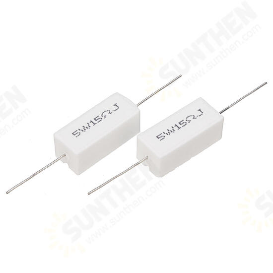 10pcs 5W 15 ohm 15R Ceramic Cement Resistor