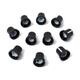 10pcs 6mm Shaft Hole Dia Plastic Threaded knurled Potentiometer Knobs Caps