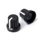 10pcs 6mm Shaft Hole Dia Plastic Threaded knurled Potentiometer Knobs Caps