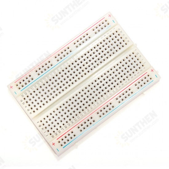 10pcs 8.5 x 5.5cm White 400 Holes Solderless Breadboard For Ardunio