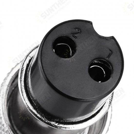 10pcs GX16-2 Pin Male And Female Diameter 16mm Wire Panel Connector GX16 Circular Aviation Connector Socket Plug