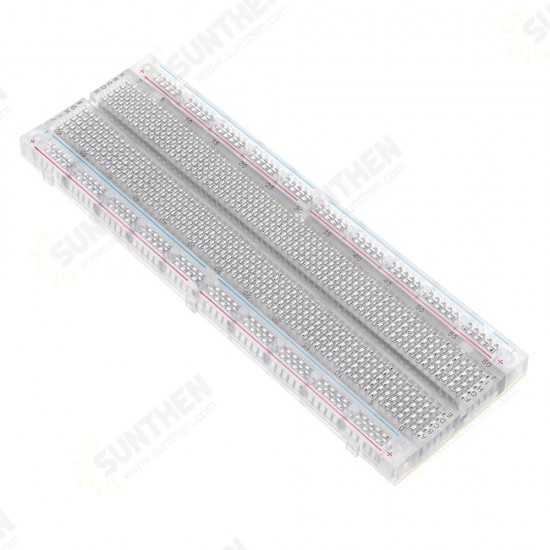 10pcs MB-102 MB102 Transparent Breadboard 830 Point Solderless PCB Bread Board Test Develop DIY