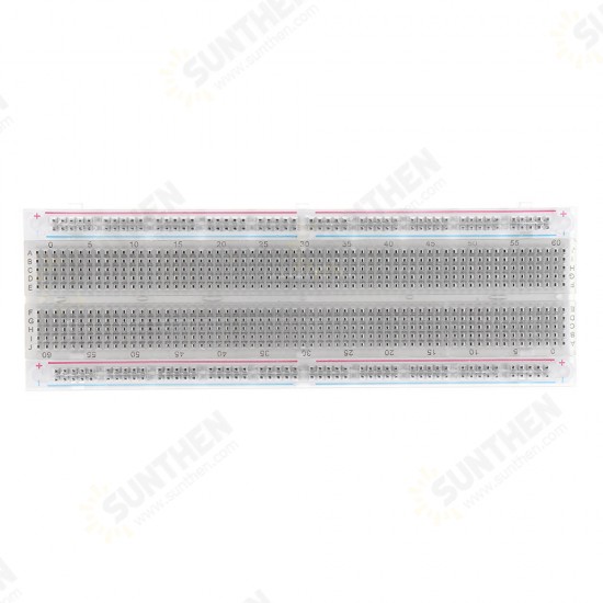 10pcs MB-102 MB102 Transparent Breadboard 830 Point Solderless PCB Bread Board Test Develop DIY