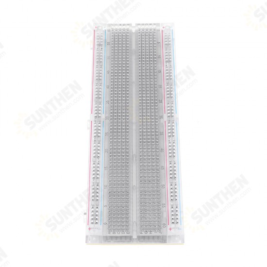 10pcs MB-102 MB102 Transparent Breadboard 830 Point Solderless PCB Bread Board Test Develop DIY