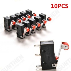 10pcs Roller Lever Arm PCB Terminals Micro Limit Normal Open/Close Switch KW12-3 10pcs Roller Lever Arm PCB Terminals Micro Limit Normal Open/Close Switch KW12-3