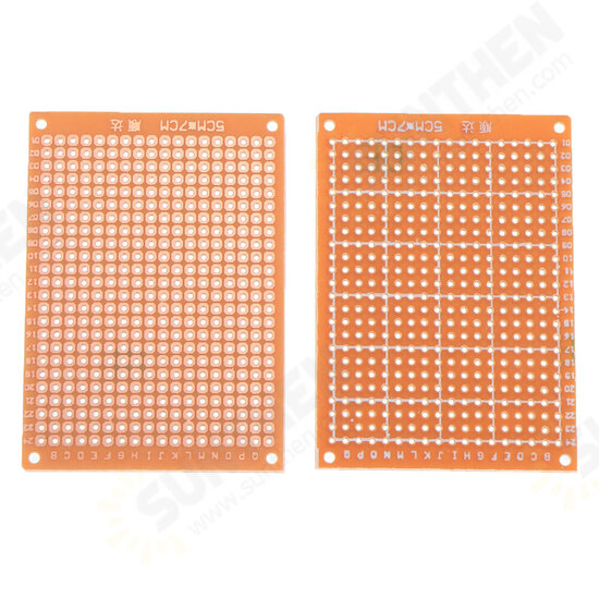 10pcs Universal PCB Board 5x7cm 2.54mm Hole Pitch DIY Prototype Paper Printed Circuit Board Panel Single Sided Board