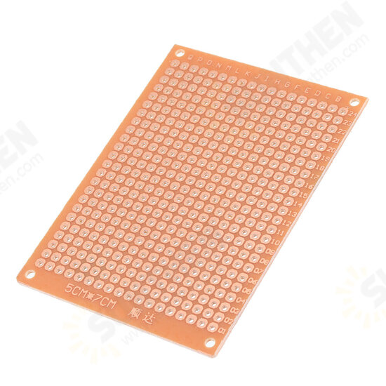 10pcs Universal PCB Board 5x7cm 2.54mm Hole Pitch DIY Prototype Paper Printed Circuit Board Panel Single Sided Board