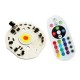 110V 220V Sunset Lamp Beads RGB Light Source Projection Floor Light with 5V Remote Control