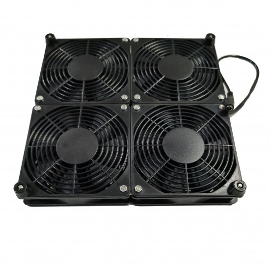 120MM 4 Cooling Fans Modem TV Box Gaming Router Radiator Base Adjustable Power Adapter Laptop Cooler Stand for ASUS GT RT-AC5300