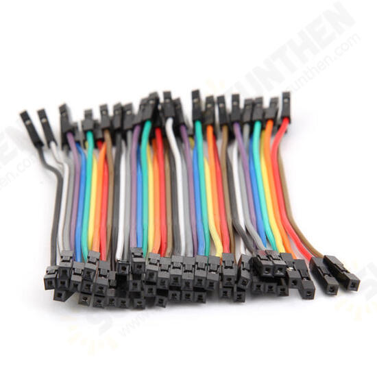 120pcs 10cm Female To Female Jumper Cable Dupont Wire For