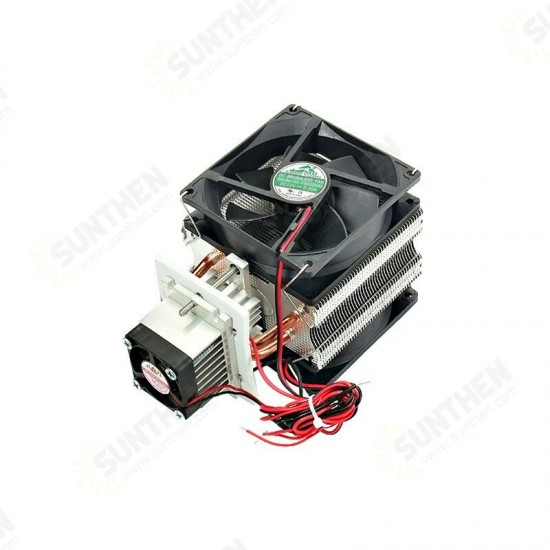 12V 10A DIY Electronic Refrigerator Production Kit Module Semiconductor Refrigeration Chip Radiator System with 1/2 Tube