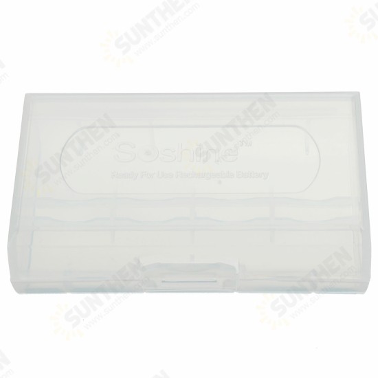 1/2X Plastic Dual Sleeve Cover Case Storage Box for 18650 /16340/CR123A Battery