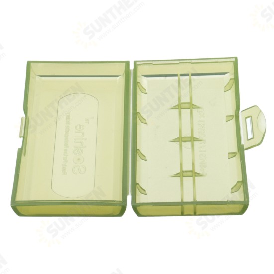 1/2X Plastic Dual Sleeve Cover Case Storage Box for 18650 /16340/CR123A Battery