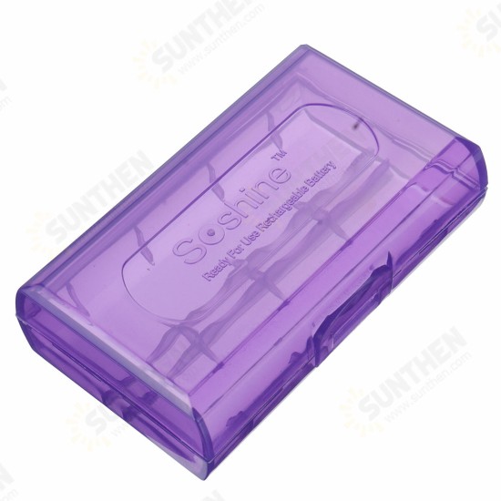 1/2X Plastic Dual Sleeve Cover Case Storage Box for 18650 /16340/CR123A Battery