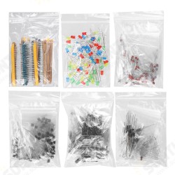 1390pcs Electronic Components Basic Starter Kit LED Diode Transistor Capacitor Resistance Potentiometer Kit 1390pcs Electronic Components Basic Starter Kit LED Diode Transistor Capacitor Resistance Potentiometer Kit
