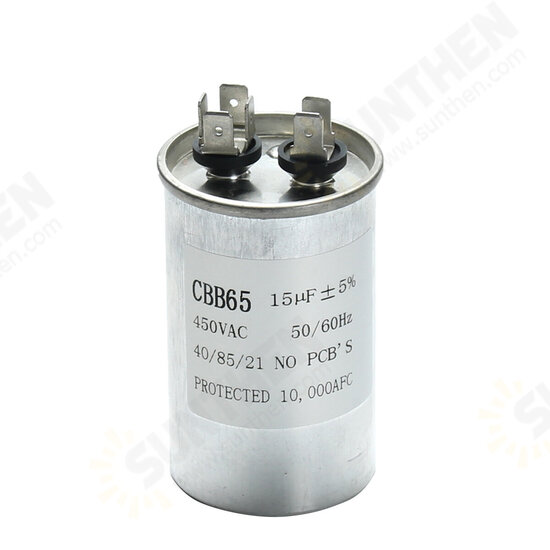 15-50uF Motor Capacitor CBB65 450VAC Air Conditioner Compressor Start Capacitor